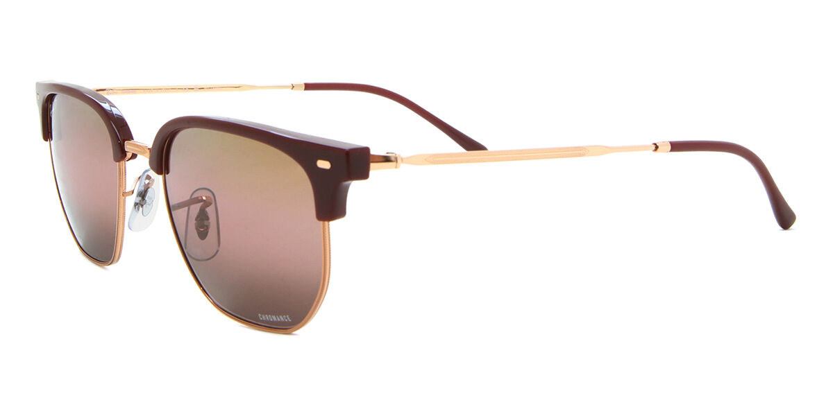 Ray-Ban RB4416 New Clubmaster 6654G9 Browline Burgundy Sunglasses