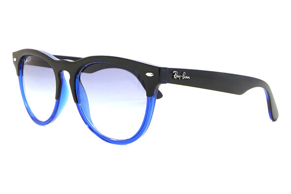 Ray-Ban RB4471 Iris 663219 Oval Black On Transparent Blue Two-Tone