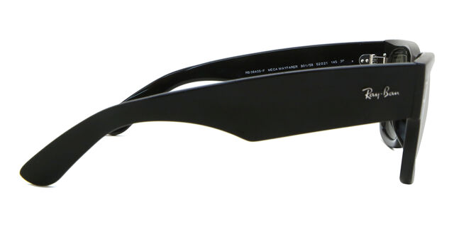 Ray-Ban RB0840SF Mega Wayfarer Asian Fit 901/58 Square Shiny Black 