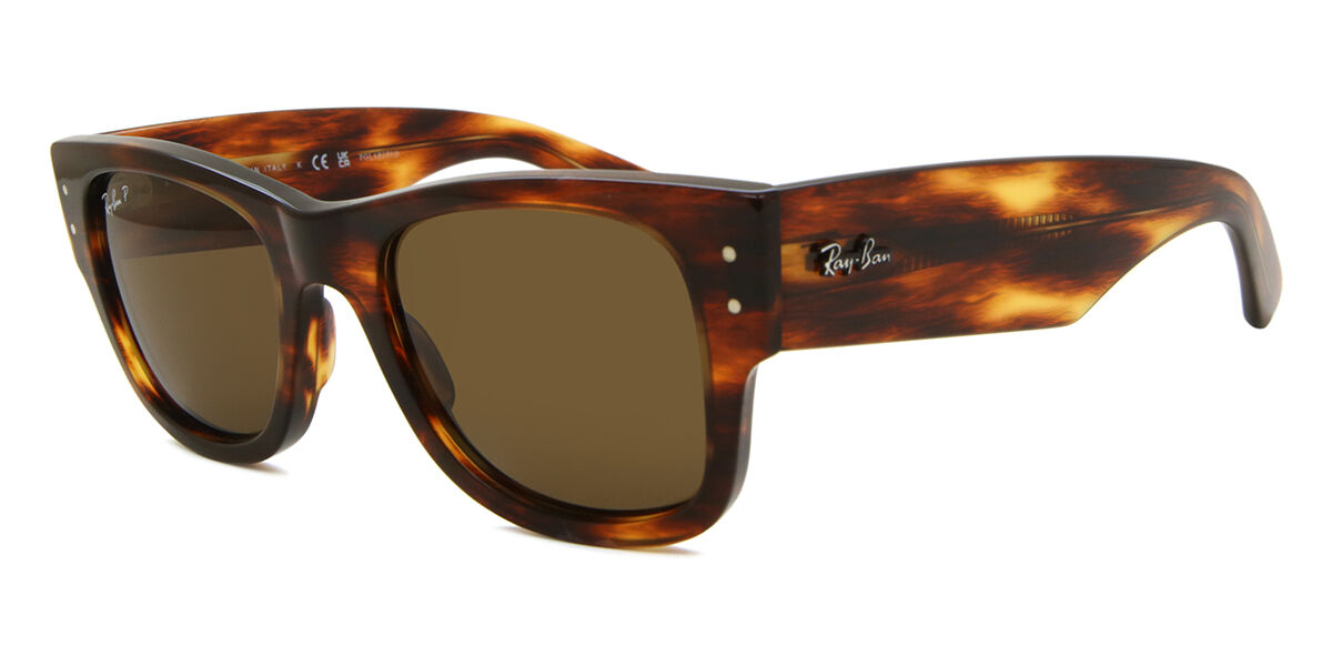 Ray-Ban RB0840S Mega Wayfarer Polarized 954/57 Square Striped