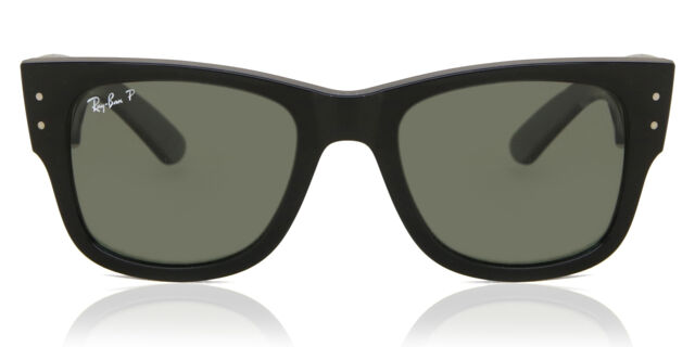 Ray-Ban RB0840S Mega Wayfarer Polarized 901/58 Square Black  display picture 1