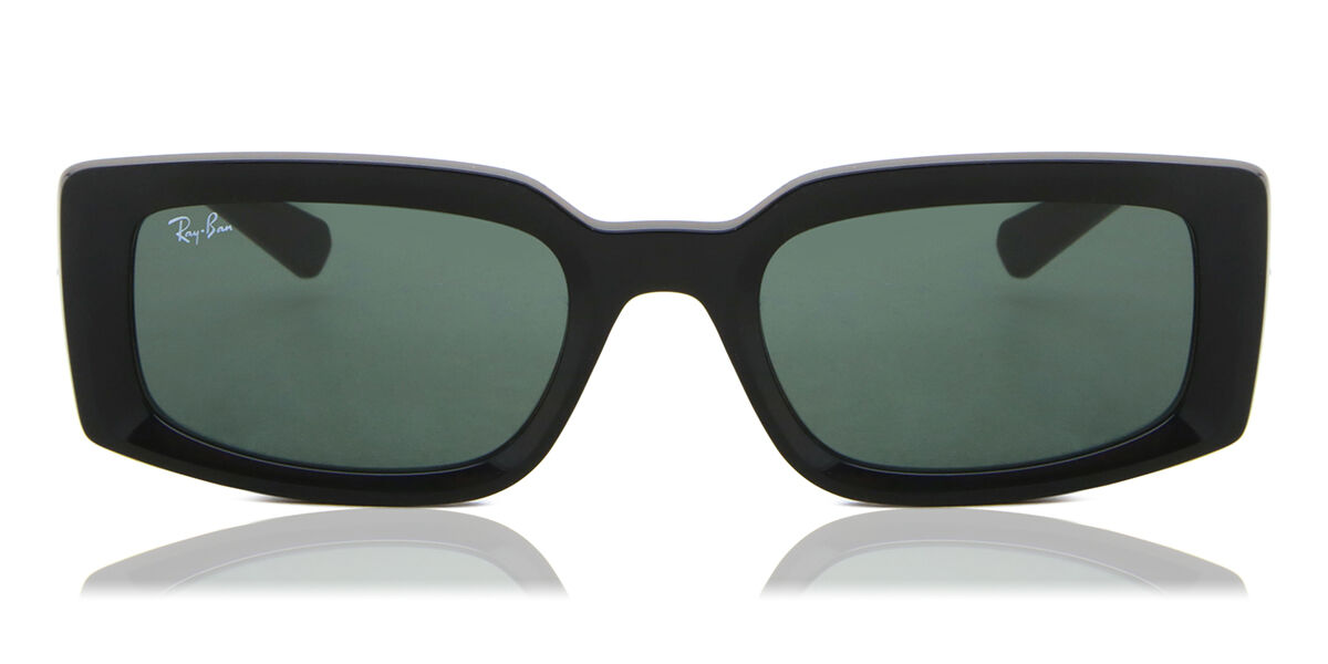 Ray-Ban RB4395 Kiliane 667771 Rectangle Black Sunglasses