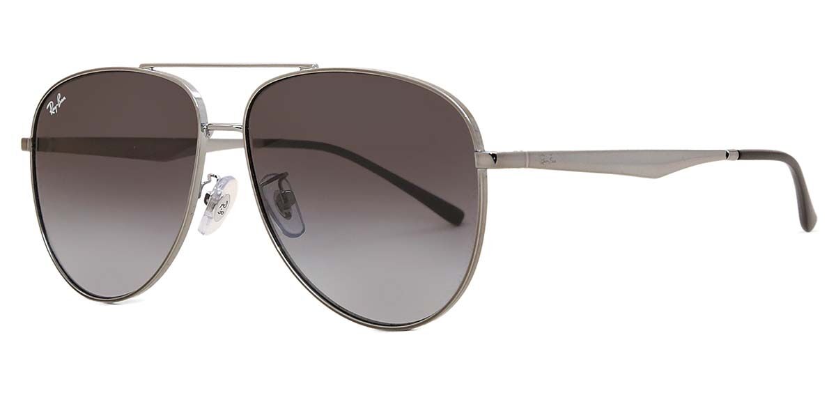 Ray-Ban RB3712D Asian Fit 004/8G Aviator Gunmetal Sunglasses