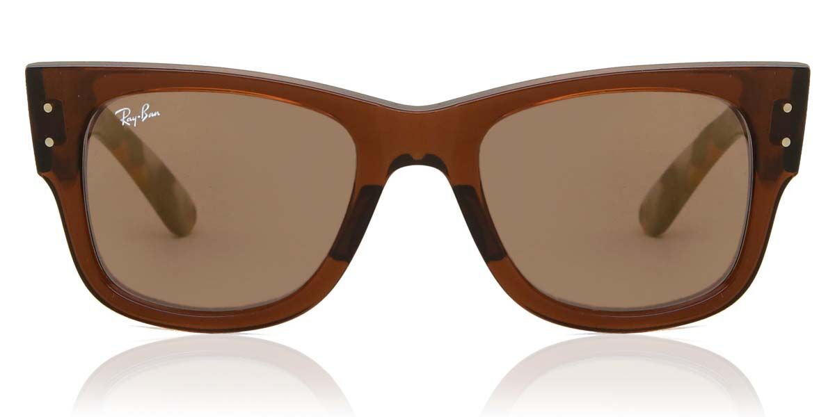 Ray-Ban RB0840S Mega Wayfarer 663693 Square Transparent Brown