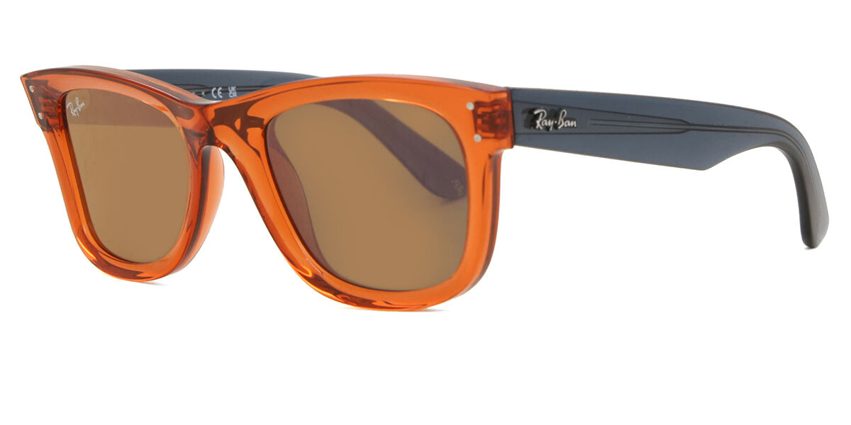 Ray-Ban RBR0502S Wayfarer Reverse 6712GM Square Transparent Orange
