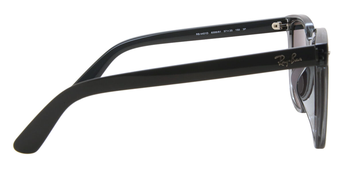 Ray-Ban RB4401D Asian Fit Polarized 659981 Square Transparent Dark