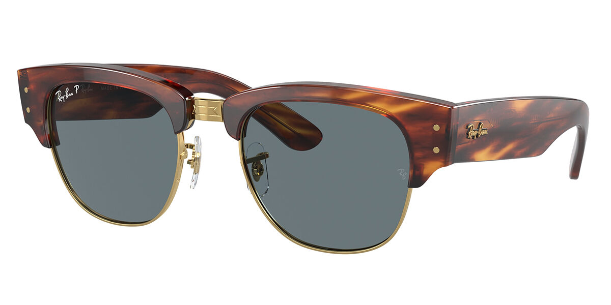 Ray-Ban RB0316S MEGA CLUB MASTER サングラス Ray-Ban RB0316S Mega Clubmaster Polarized 954/3R Browline Striped