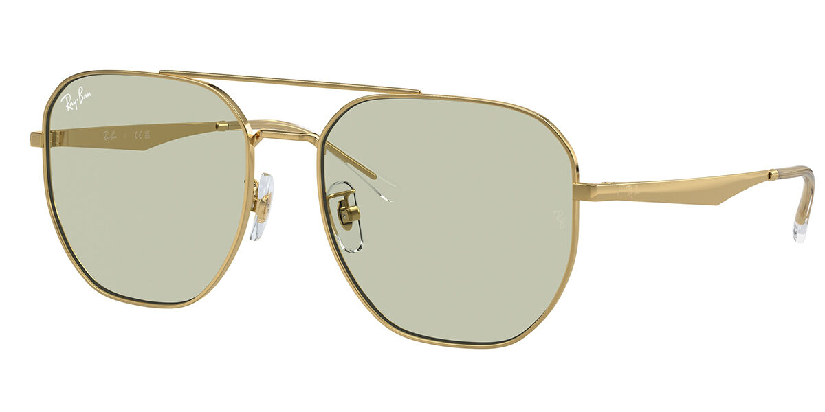 Ray-Ban RB3724D Asian Fit 001/2 Aviator Gold Sunglasses