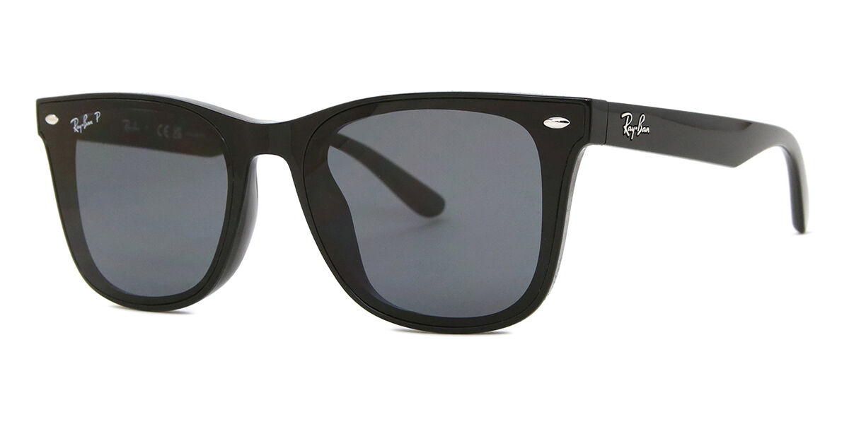 Ray-Ban RB4391D Asian Fit Polarized 601/81 Square Black Sunglasses