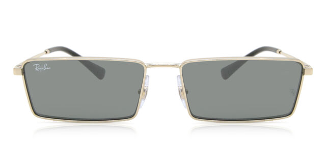 Ray-Ban RB3741 Emy 92136V Rectangle Gold Sunglasses  display picture 2