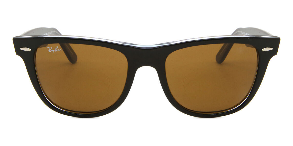 Ray-Ban RB2140 Wayfarer 129433 Square Black on Clear Sunglasses