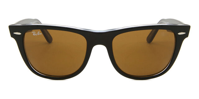 Ray-Ban RB2140 Wayfarer 129433 Square Black on Clear  display picture 1