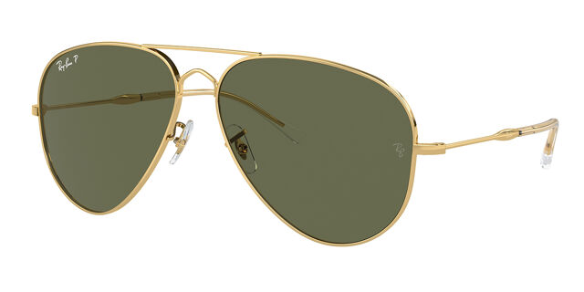 Ray-Ban RB3825 Old Aviator Polarized 001/58 Aviator Gold  display picture 3