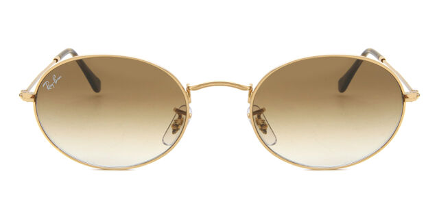 Ray-Ban RB3547 Oval 001/51 Oval Arista Gold Sunglasses  display picture 3