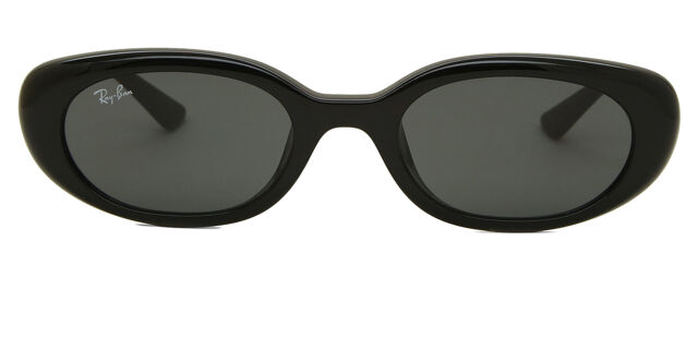 Ray-Ban RB4441D Asian Fit 667787 Oval Black Sunglasses 