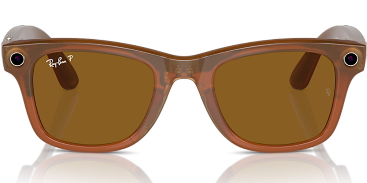 Ray-Ban Meta RW4006 Wayfarer Polarized 670683 Square Beige Brown