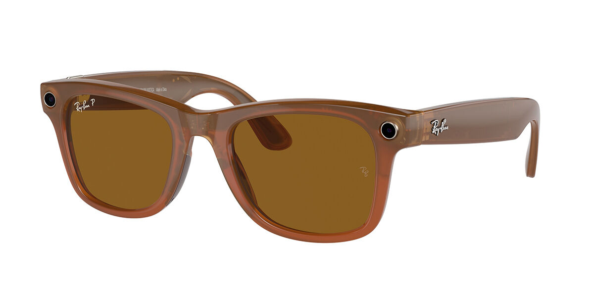 Ray-Ban Meta RW4008 Wayfarer Polarized 670683 Square Brown