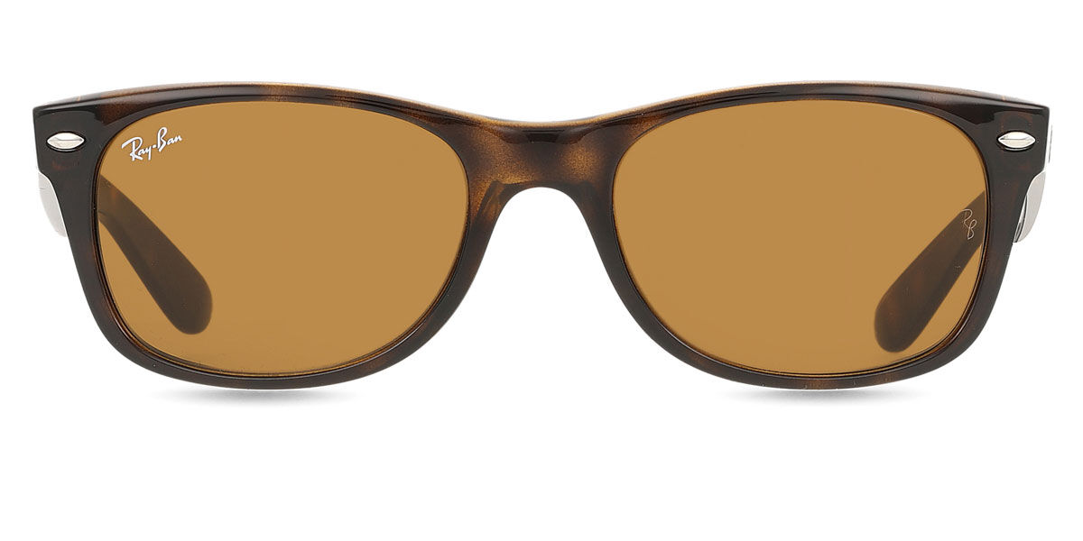 Ray-Ban RB2132 New Wayfarer 710 Square Light Havana Sunglasses