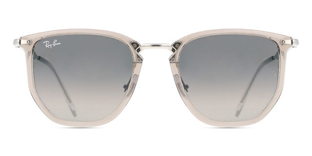 Ray-Ban ?️Modern RB4451 Transparent Gray Rounded Square Lens Wayfarer Sunglasses Ray-Ban RB4451 L (50 - 20) with Grey lenses and Grey frame  main image 2