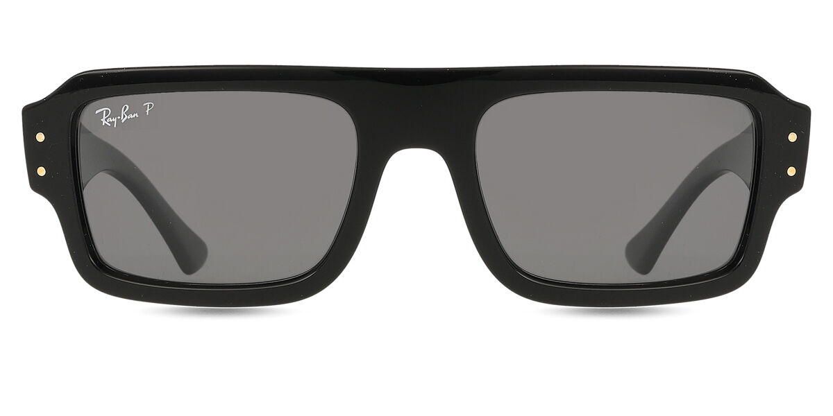 Ray-Ban RB4454 Lukas Polarized 667748 Rectangle Black Sunglasses