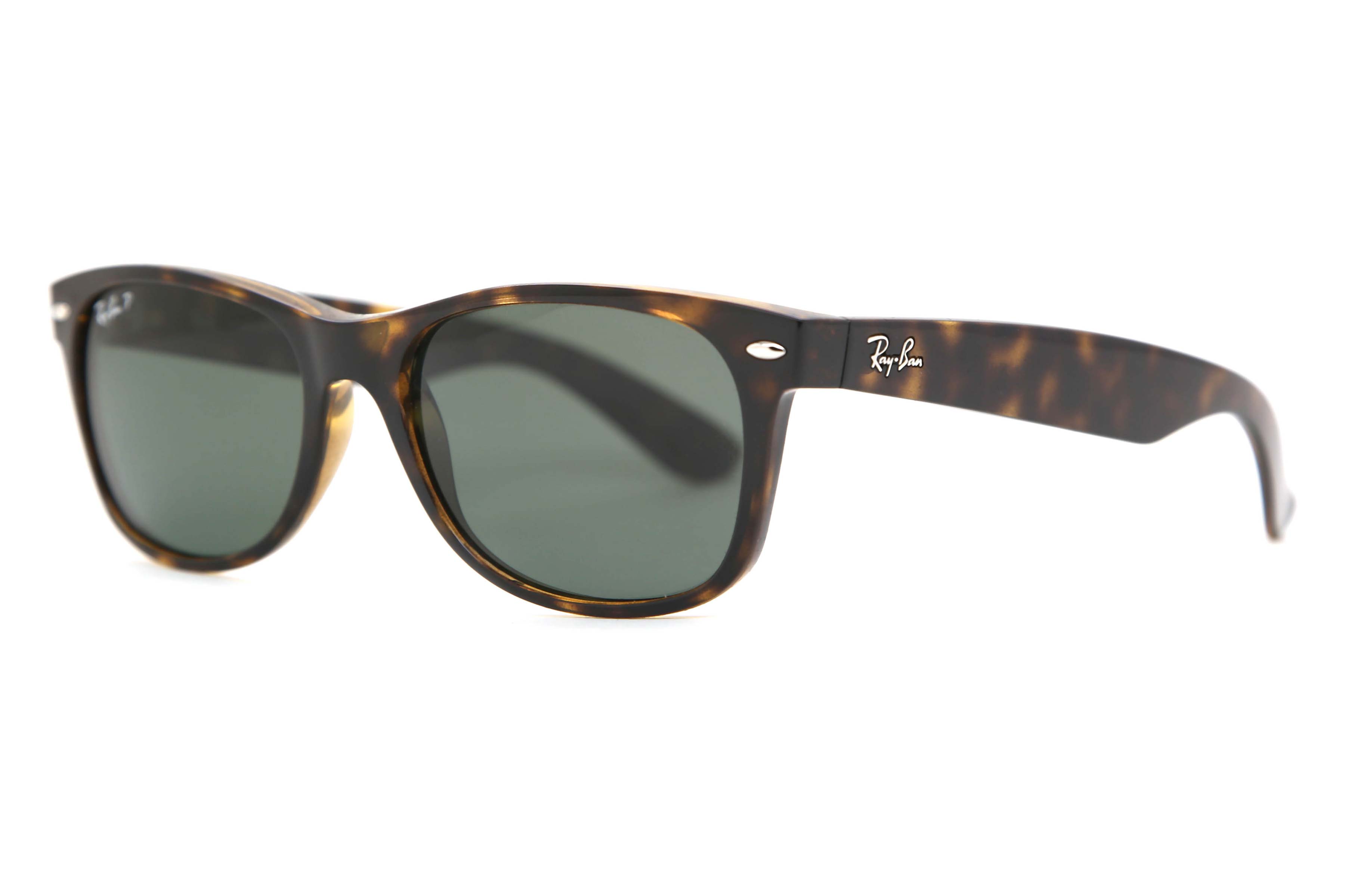 Ray-Ban RB2132 New Wayfarer Polarized 902/58 Square Tortoiseshell