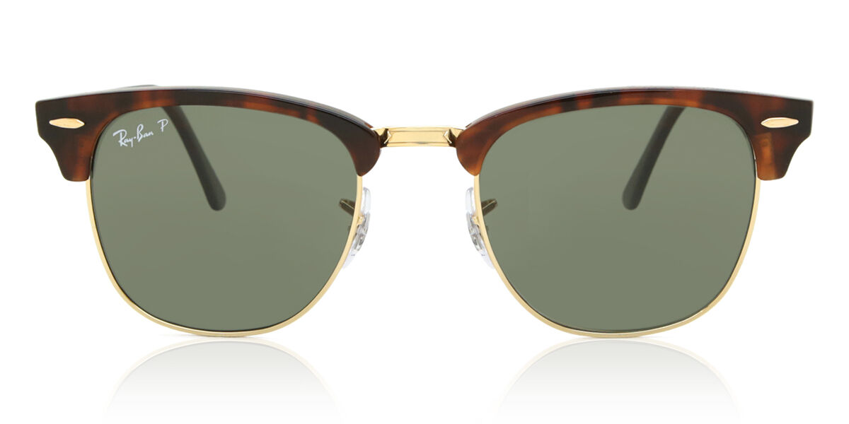 Ray-Ban RB3016/S Clubmaster Polarized 990/58 Square Red Havana