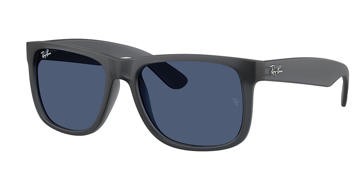 Ray-Ban RB4165 Justin 651180 Square Transparent Blue Sunglasses