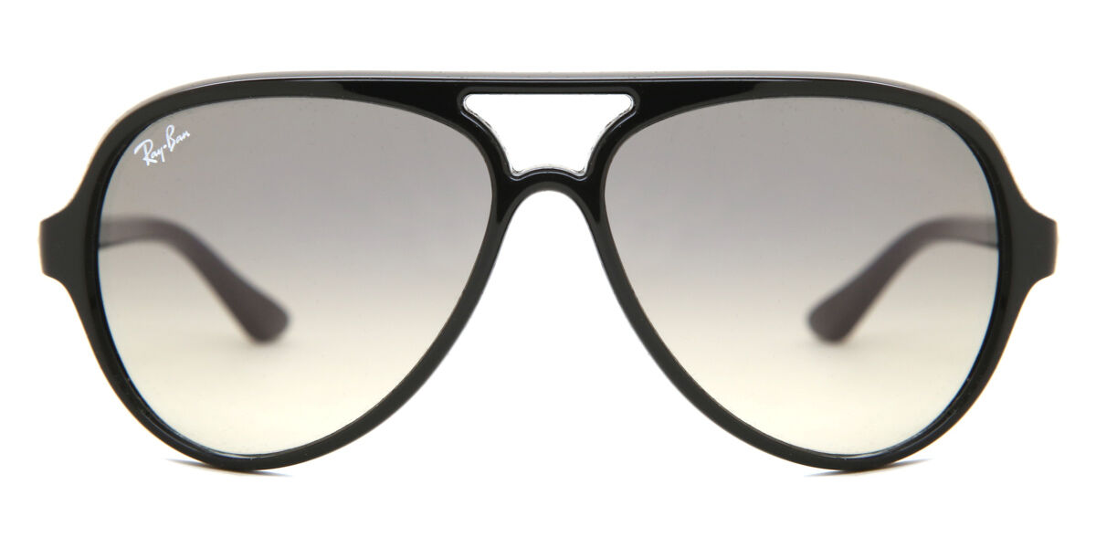 Ray-Ban RB4125 Cats 5000 601/32 Aviator Black Sunglasses