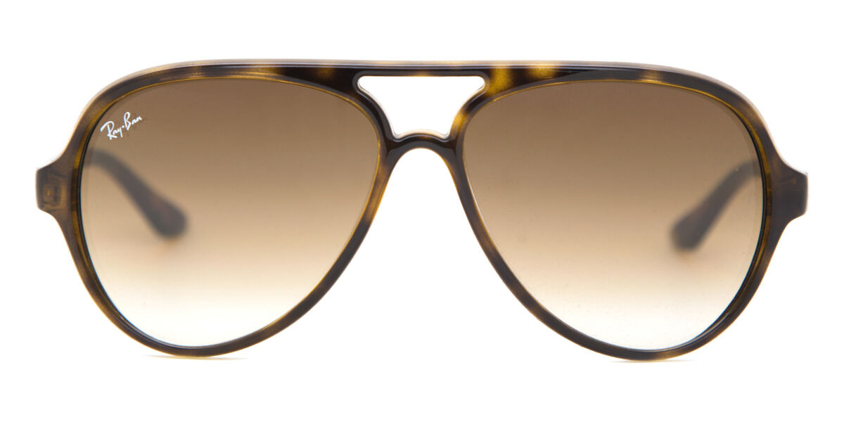 Ray-Ban RB4125 Cats 5000 710/51 Aviator Light Havana Sunglasses
