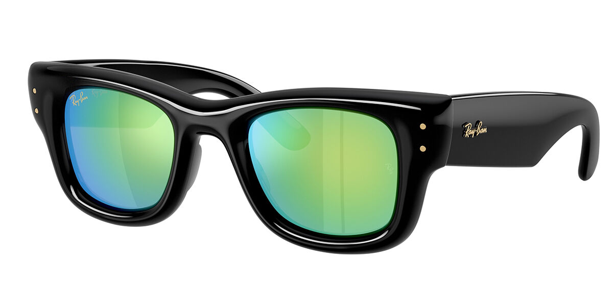 Ray-Ban RB4258F Asian Fit 601/87 Square Shiny Black Sunglasses