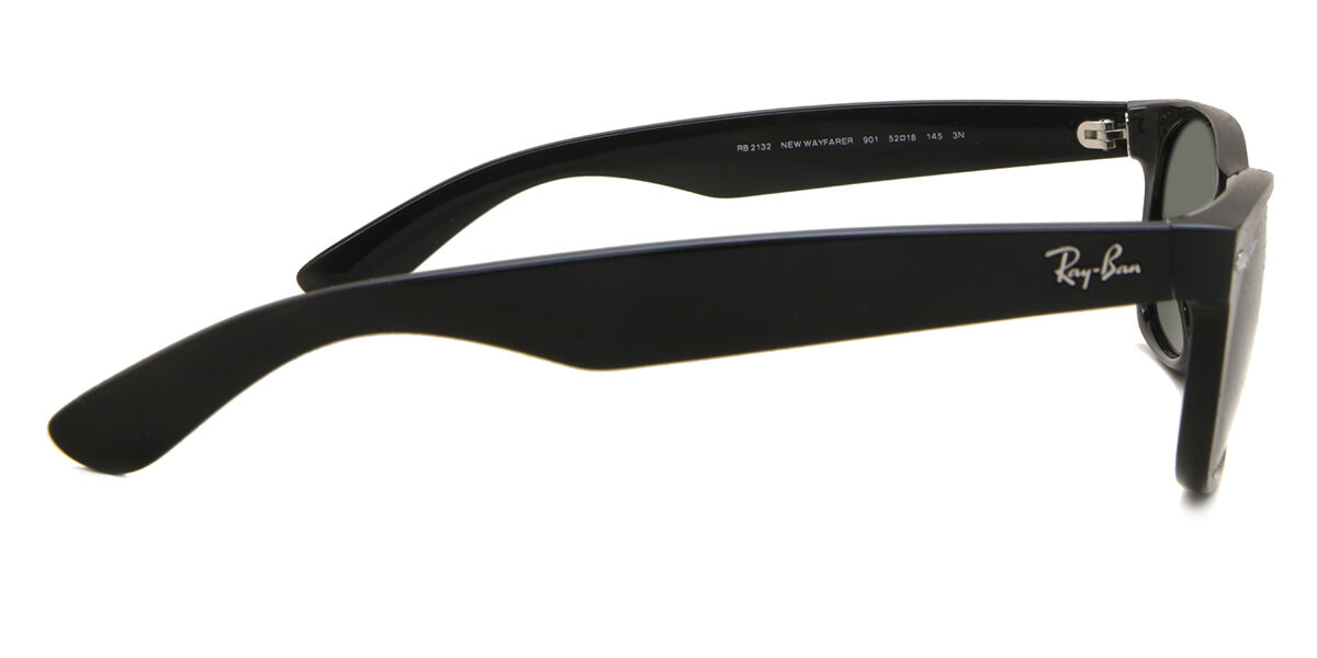 Ray-Ban RB2132 New Wayfarer 901 Square Black Sunglasses