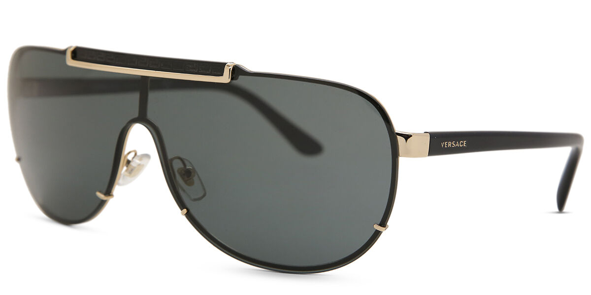 Versace VE2140 100287 Single Lens Gold Black Sunglasses