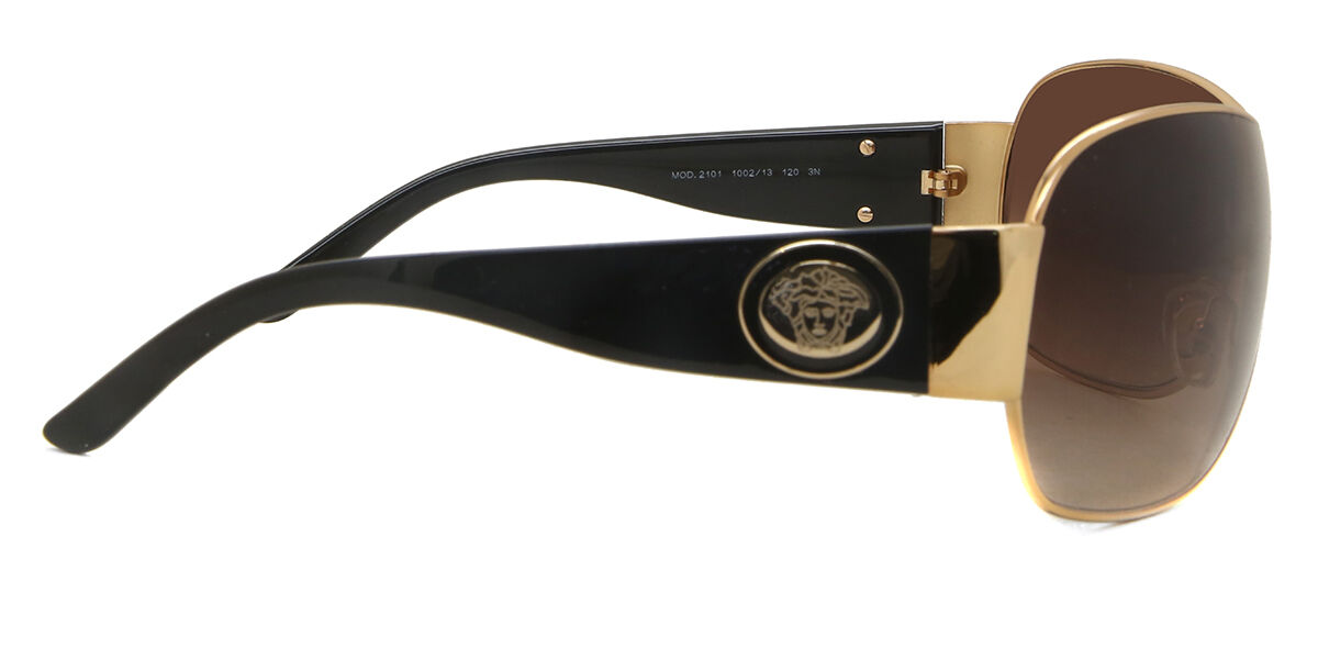 VERSACE サングラス Versace VE2101 100213 Single Lens Gold Sunglasses | SmartBuyGlasses US