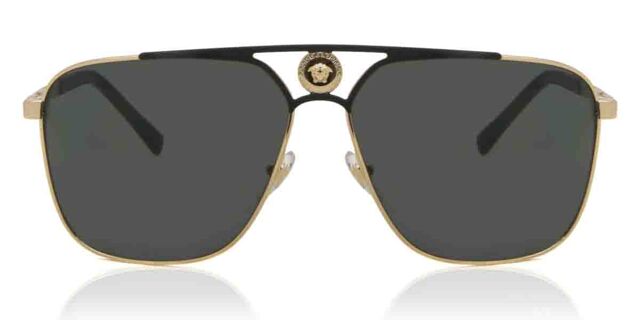 Versace VE2238 143687 Pilot Black Gold Sunglasses  display picture 1