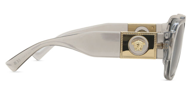 Versace VE4436U 530580 Pilot Transparent Grey Sunglasses 
