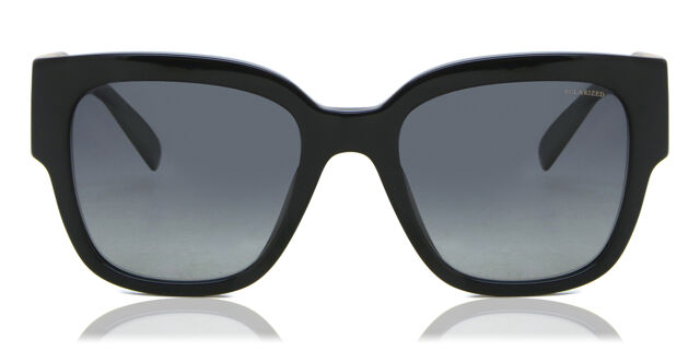 Versace VE4437U Polarized GB1/T3 Square Black Sunglasses  display picture 1