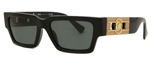 Versace VE4459 GB1/87 Rectangle Black Sunglasses  display picture 3