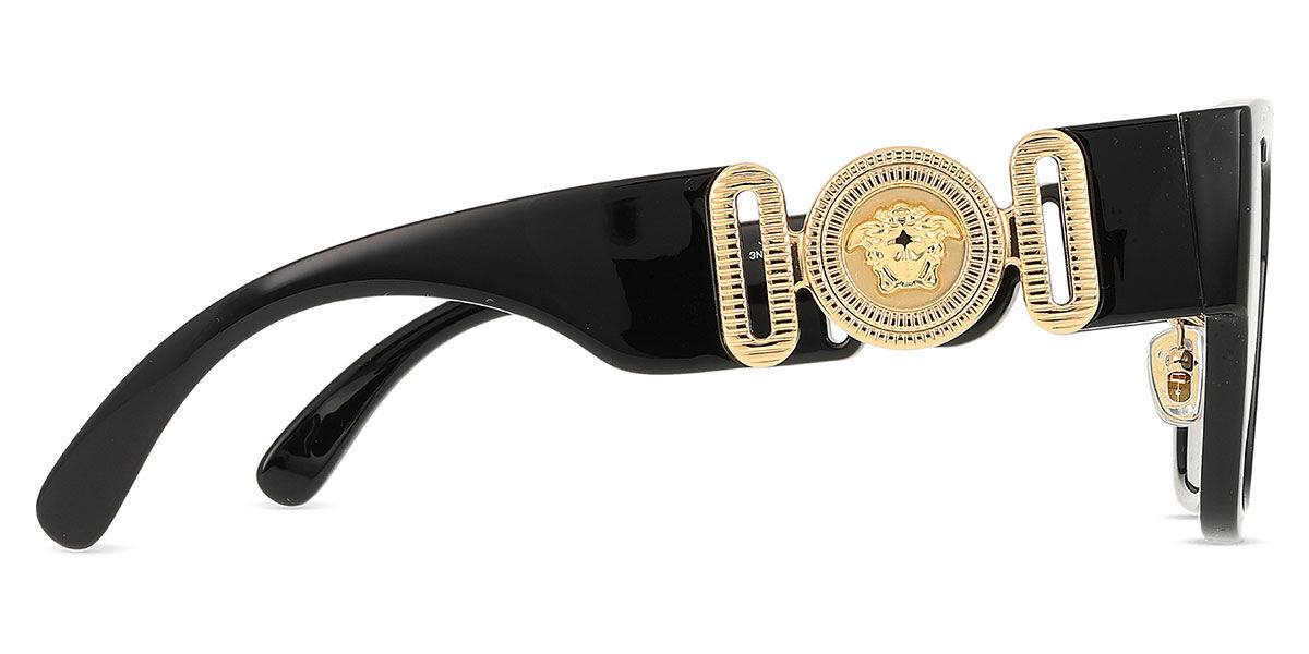 Versace VE4483D Asian Fit GB1/87 Square Black Sunglasses