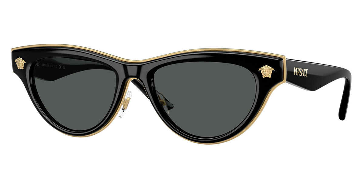 VERSACE サングラスとケースとセット外箱付 Versace VE2268 100287 Single Lens Gold Sunglasses | SmartBuyGlasses US