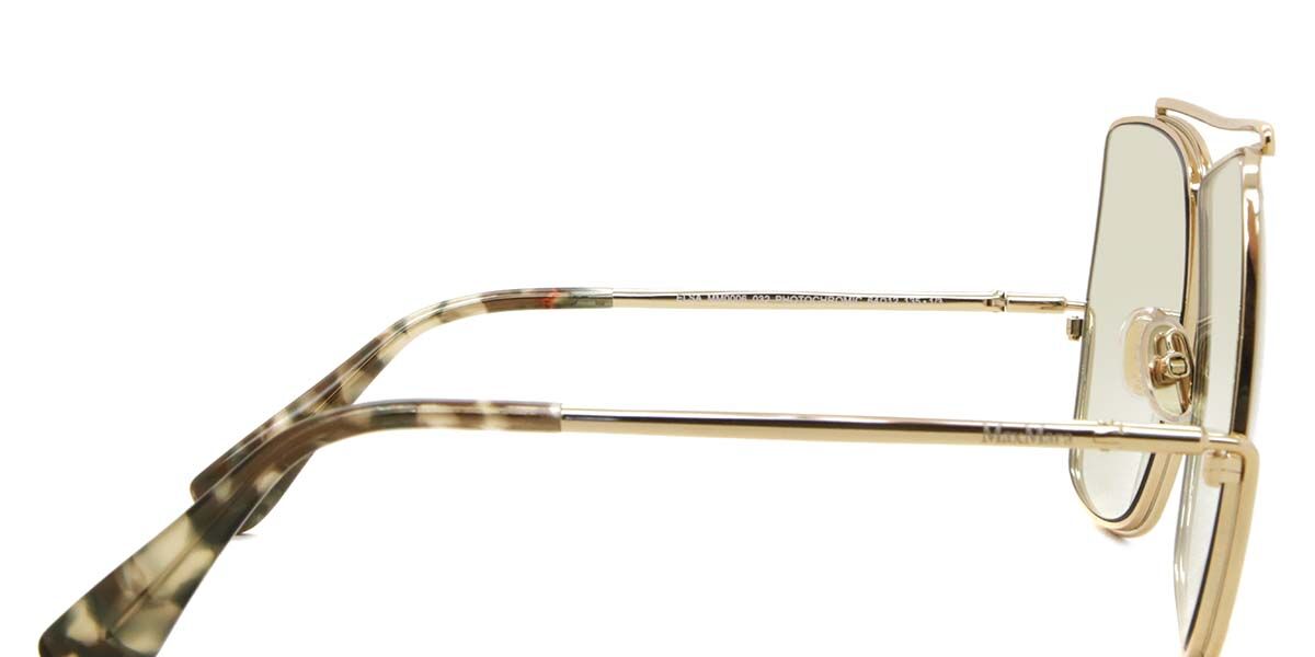 Max Mara MM0006 032 Geometric Pale Gold Sunglasses
