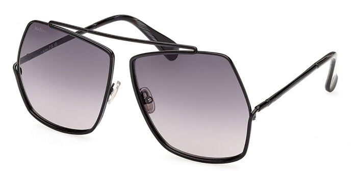 Max Mara MM0006 032 Geometric Pale Gold Sunglasses  display picture 1