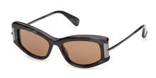 Max Mara MM0133 ANNE 96N Oversized Transparent Shiny Dark  display picture 1