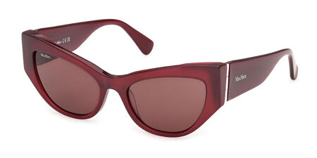 ?  NEW Max Mara Glimpse5 Geometric Cat-Eye Sunglasses (Shiny Crimson Red) Max Mara Eyewear Glimpse 5 Sunglasses | Red | FARFETCH JO main image 4