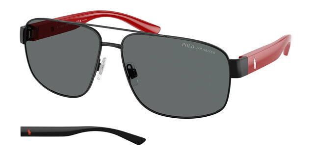 Polo Ralph Lauren PH3156 Polarized 922381 Pilot Semi-Bright  display picture 1