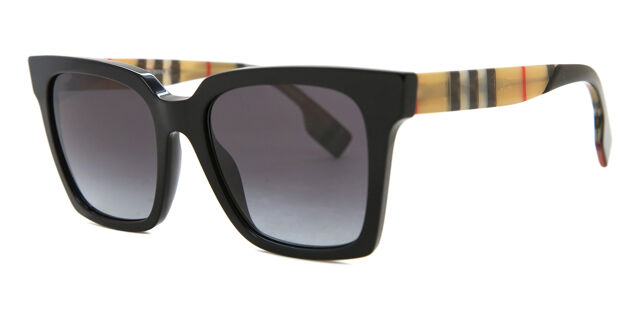 Burberry BE4335 MAPLE 39298G Square Black Sunglasses  display picture 3