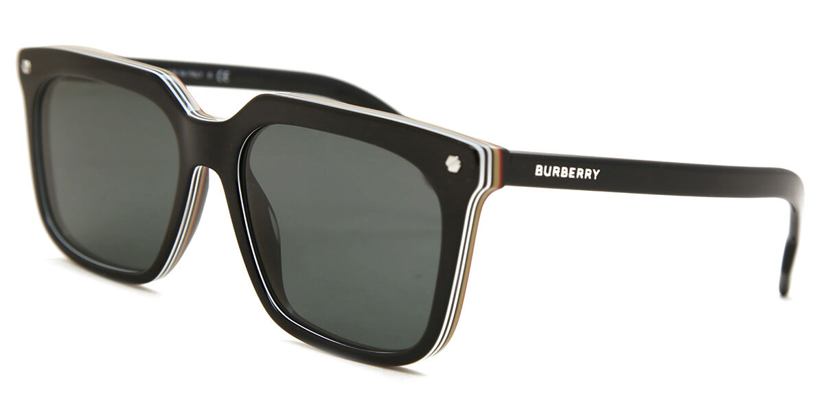 Burberry BE4337 CARNABY 379887 Square Black Sunglasses