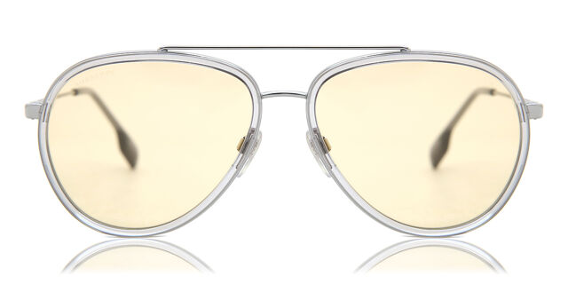 BURBERRY Futuristic Triangle Aviator Style Metal Sunglasses NEW w Box Case Book Burberry | Accessories | Burberry Sunglasses Plaid With Case  main image 3