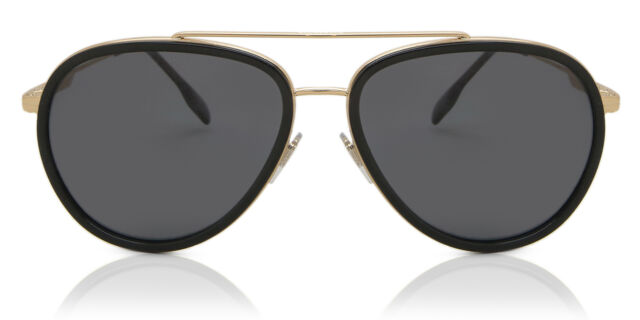 Burberry BE3125 OLIVER Polarized 101781 Pilot Gold Black  display picture 3