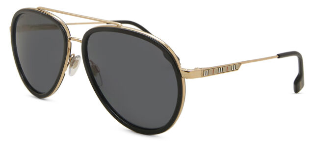 Burberry BE3125 OLIVER Polarized 101781 Pilot Gold Black  display picture 1
