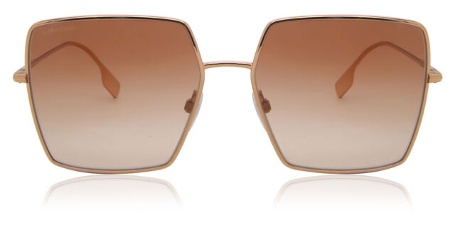 Burberry Rose Gold Frame Brown Gradient Square Sunglasses - Women Amazon.com: BURBERRY Sunglasses BE 4323 F 400613 Caroll  main image 3